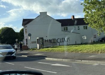Swindon councillor condemns ‘ethnic cleanse’ graffiti in Broadgreen