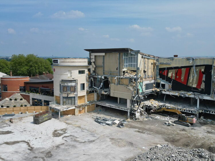 Huge town centre plot exposed after Regent Circus demolition