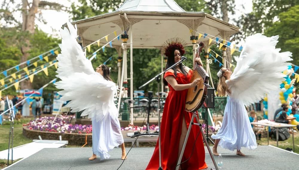 UkraineFest organisers promoting the annual Ukrainian cultural festival in Swindon.