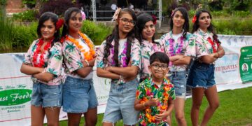 Hundreds gather for Swindon’s colourful San João Bash at Queens Park