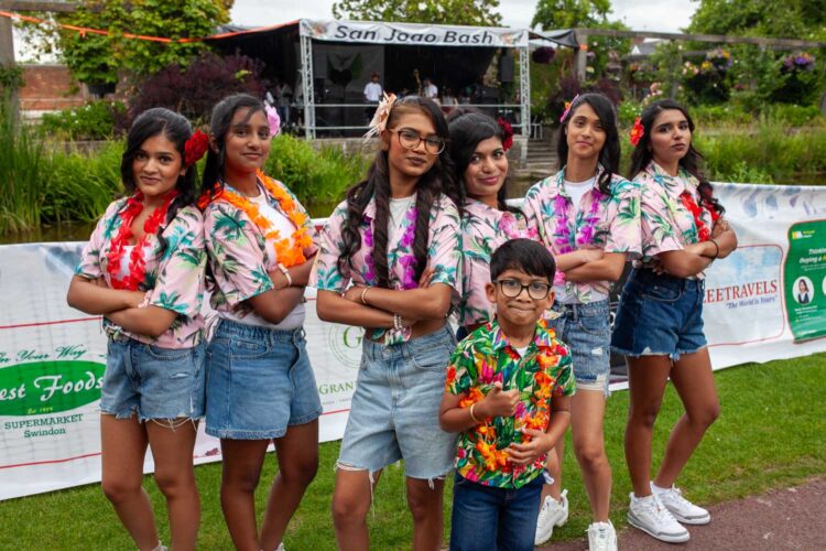 Hundreds gather for Swindon’s colourful San João Bash at Queens Park