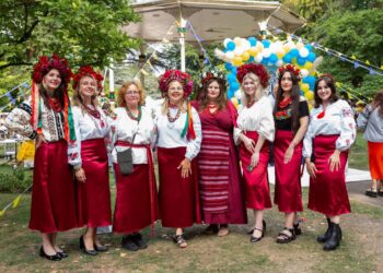 UkraineFest organisers promoting the annual Ukrainian cultural festival in Swindon.