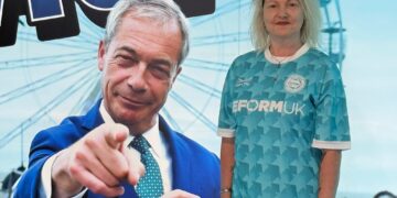 Swindon’s Reform leader joins Farage in Clacton as battle with Count Binface grows