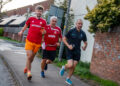 Comedian Ivo Graham runs to County Ground just before his own show starts