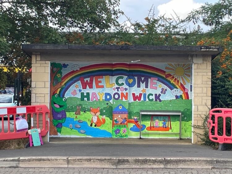 Children’s ideas transform vandalised Haydon Wick bus shelter