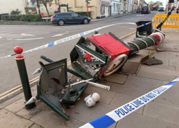 Historic Cricklade Jubilee Clock smashed to pieces after being struck by lorry