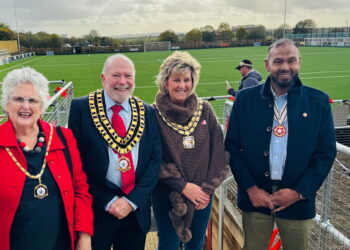 ‘We want to be bigger than STFC’ Highworth Town unveils £1.2m stadium pitch