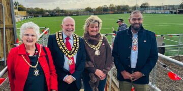 ‘We want to be bigger than STFC’ Highworth Town unveils £1.2m stadium pitch