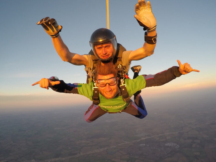 Swindon woman skydives for terminally ill husband and raises £5,320