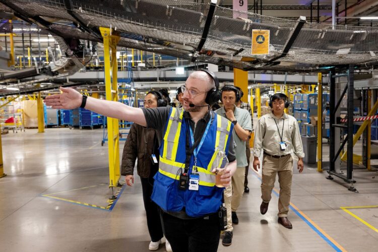 Former baker now shows thousands around Amazon’s Swindon robot hub